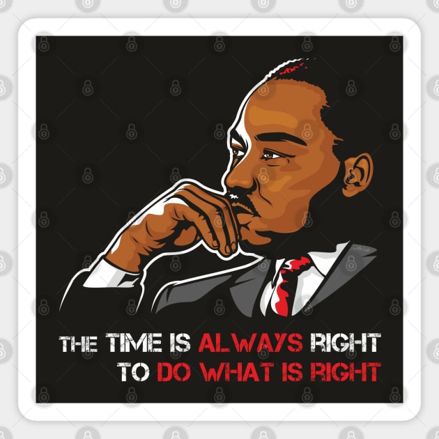 Martin Luther King Jr Magnet by Jamie Lee Art